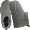 imageCUSHIONAIRE Hippy Womens Platform Ankle Boots  Genuine Suede Faux Fur Lining Cozy Winter SlipOn Design Comfortable Footwear with Wide Widths AvailableGrey