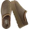 imageCUSHIONAIRE Kabuki Platform Boots Genuine Suede Fuzzy Mule Slippers for Women with Memory Foam  IndoorOutdoor Womens Slippers  Wide Widths AvailableTaupe Suede