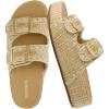 imageCUSHIONAIRE Panama Sandals for Women 2025  SlipOn Casual Lightweight Summer Slides  Platform Sandals Women Beach FootwearNatural