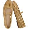 imageCUSHIONAIRE Weavy Squared Toe Woven Ballet Flats Shoes for Women with Memory Foam  Comfortable Mary Jane Flats for Women with Breathable Mesh Design  Wide Widths AvailableBeige Woven