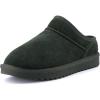 imageCUSHIONAIRE Womens Hilo 2 Premium Suede SlipOn House Slippers  Clog Slippers for Women Memory Foam Faux Shearling Wide Widths AvailableForest Green 2