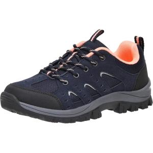imageCUSHIONAIRE Brig Womens Hiking Shoes Supportive Trail Shoes for Women with Waterproof Protection and Arch SupportNavy M