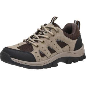 imageCUSHIONAIRE Brig Womens Hiking Shoes Supportive Trail Shoes for Women with Waterproof Protection and Arch SupportTaupe M