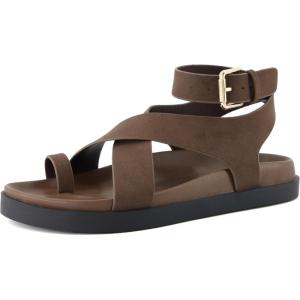 imageCUSHIONAIRE Entry Womens Ankle Wrap Molded Footbed Sandal with Adjustable Strap  NonSlip Outsole  Womens Platform Sandals  Comfortable Summer Shoes  Wide Widths AvailableEspresso Nubuck