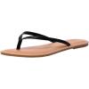 imageCUSHIONAIRE Cora Flip Flops for Women  Vacation Beach Essentials  Casual Women Footwear Sandals with Wide Widths AvailableBlack