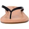 imageCUSHIONAIRE Cora Flip Flops for Women  Vacation Beach Essentials  Casual Women Footwear Sandals with Wide Widths AvailableBlack