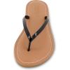 imageCUSHIONAIRE Cora Flip Flops for Women  Vacation Beach Essentials  Casual Women Footwear Sandals with Wide Widths AvailableBlack Patent