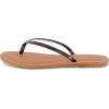 imageCUSHIONAIRE Cora Flip Flops for Women  Vacation Beach Essentials  Casual Women Footwear Sandals with Wide Widths AvailableBrown Patent