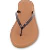 imageCUSHIONAIRE Cora Flip Flops for Women  Vacation Beach Essentials  Casual Women Footwear Sandals with Wide Widths AvailableBrown Patent