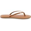 imageCUSHIONAIRE Cora Flip Flops for Women  Vacation Beach Essentials  Casual Women Footwear Sandals with Wide Widths AvailableCognac Patent