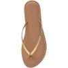 imageCUSHIONAIRE Cora Flip Flops for Women  Vacation Beach Essentials  Casual Women Footwear Sandals with Wide Widths AvailableGold