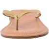 imageCUSHIONAIRE Cora Flip Flops for Women  Vacation Beach Essentials  Casual Women Footwear Sandals with Wide Widths AvailableGold