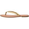 imageCUSHIONAIRE Cora Flip Flops for Women  Vacation Beach Essentials  Casual Women Footwear Sandals with Wide Widths AvailableGold