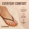 imageCUSHIONAIRE Cora Flip Flops for Women  Vacation Beach Essentials  Casual Women Footwear Sandals with Wide Widths AvailableLeopard
