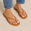 imageCUSHIONAIRE Cora Flip Flops for Women  Vacation Beach Essentials  Casual Women Footwear Sandals with Wide Widths AvailableNatural