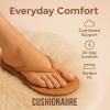 imageCUSHIONAIRE Cora Flip Flops for Women  Vacation Beach Essentials  Casual Women Footwear Sandals with Wide Widths AvailableNatural