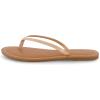 imageCUSHIONAIRE Cora Flip Flops for Women  Vacation Beach Essentials  Casual Women Footwear Sandals with Wide Widths AvailableNude Patent