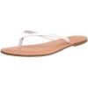 imageCUSHIONAIRE Cora Flip Flops for Women  Vacation Beach Essentials  Casual Women Footwear Sandals with Wide Widths AvailableWhite