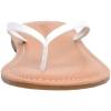 imageCUSHIONAIRE Cora Flip Flops for Women  Vacation Beach Essentials  Casual Women Footwear Sandals with Wide Widths AvailableWhite