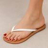 imageCUSHIONAIRE Cora Flip Flops for Women  Vacation Beach Essentials  Casual Women Footwear Sandals with Wide Widths AvailableWhite Croco