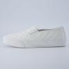 imageCUSHIONAIRE Faze Womens Quilted SlipOn Sneaker  Faux Leather Casual Shoe with Memory Foam Insole ampamp Rubber OutsoleWhite