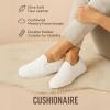imageCUSHIONAIRE Faze Womens Quilted SlipOn Sneaker  Faux Leather Casual Shoe with Memory Foam Insole ampamp Rubber OutsoleWhite