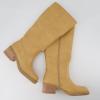 imageCUSHIONAIRE Sawyer Tall Chunky Heel Womens Boots  Pull On Casual Knee High Boots for WomenHoney