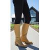 imageCUSHIONAIRE Sawyer Tall Chunky Heel Womens Boots  Pull On Casual Knee High Boots for WomenHoney
