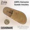 imageCUSHIONAIRE Zola Womens Penny Clog Mule  Suede SlipOn with Memory Foam Cork Footbed ampamp Flexible OutsoleChestnut