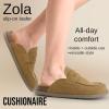 imageCUSHIONAIRE Zola Womens Penny Clog Mule  Suede SlipOn with Memory Foam Cork Footbed ampamp Flexible OutsoleChestnut