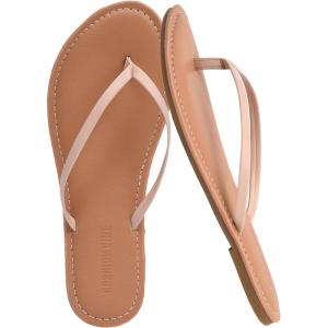 imageCUSHIONAIRE Cora Flip Flops for Women  Vacation Beach Essentials  Casual Women Footwear Sandals with Wide Widths AvailableBlush