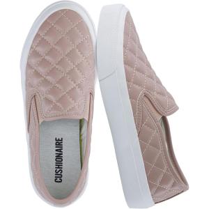 imageCUSHIONAIRE Faze Womens Quilted SlipOn Sneaker  Faux Leather Casual Shoe with Memory Foam Insole ampamp Rubber OutsoleBlush