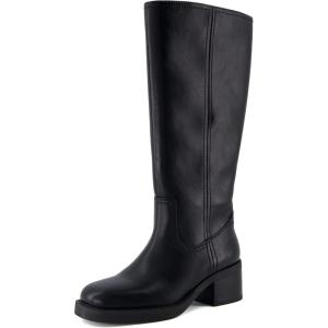 imageCUSHIONAIRE Sawyer Tall Chunky Heel Womens Boots  Pull On Casual Knee High Boots for WomenBlack