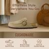 imageCUSHIONAIRE Canoe Genuine Suede Clogs for Women Footwear with Moc Toe Design  Casual Slip On Womens ShoesBeige