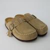 imageCUSHIONAIRE Canoe Genuine Suede Clogs for Women Footwear with Moc Toe Design  Casual Slip On Womens ShoesBeige