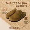 imageCUSHIONAIRE Canoe Genuine Suede Clogs for Women Footwear with Moc Toe Design  Casual Slip On Womens ShoesCamel