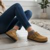 imageCUSHIONAIRE Canoe Genuine Suede Clogs for Women Footwear with Moc Toe Design  Casual Slip On Womens ShoesCamel