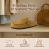imageCUSHIONAIRE Canoe Genuine Suede Clogs for Women Footwear with Moc Toe Design  Casual Slip On Womens ShoesCamel
