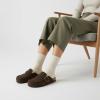 imageCUSHIONAIRE Canoe Genuine Suede Clogs for Women Footwear with Moc Toe Design  Casual Slip On Womens ShoesDark Brown