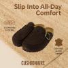 imageCUSHIONAIRE Canoe Genuine Suede Clogs for Women Footwear with Moc Toe Design  Casual Slip On Womens ShoesDark Brown