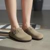 imageCUSHIONAIRE Hana  Genuine Leather Suede Classic Clog Womens Shoes  Slip On Mule Comfortable Shoes for WomenMoss