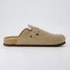 imageCUSHIONAIRE Haze Genuine Suede Leather Mens Clogs  Comfortable Slip On Potato Shoes for Men with Adjustable BuckleTaupe