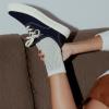 imageCUSHIONAIRE Freshman Canvas Womens Sneakers Lightweight Casual Walking Shoes for Women with Memory Foam Wide Widths AvailableBlue Canvas