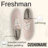 imageCUSHIONAIRE Freshman Canvas Womens Sneakers Lightweight Casual Walking Shoes for Women with Memory Foam Wide Widths AvailableBlush Smooth