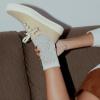 imageCUSHIONAIRE Freshman Canvas Womens Sneakers Lightweight Casual Walking Shoes for Women with Memory Foam Wide Widths AvailableKhaki Canvas