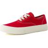 imageCUSHIONAIRE Freshman Canvas Womens Sneakers Lightweight Casual Walking Shoes for Women with Memory Foam Wide Widths AvailableRed Canvas