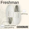 imageCUSHIONAIRE Freshman Canvas Womens Sneakers Lightweight Casual Walking Shoes for Women with Memory Foam Wide Widths AvailableWhite Smooth