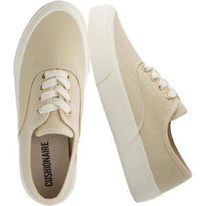 imageCUSHIONAIRE Freshman Canvas Womens Sneakers Lightweight Casual Walking Shoes for Women with Memory Foam Wide Widths AvailableKhaki Canvas