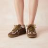 imageCUSHIONAIRE Belinda Womens Lace Detail Casual Sneakers  Elegant Ribbon LaceUp Shoes with Memory FoamBrown