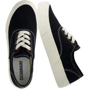 imageCUSHIONAIRE Freshman Womens Sneakers Lightweight Casual Walking Shoes for Women with Memory Foam Wide Widths AvailableBlack Canvas